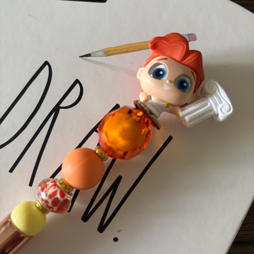 Disney Doorables: Hercules: Hercules handmade beaded pen